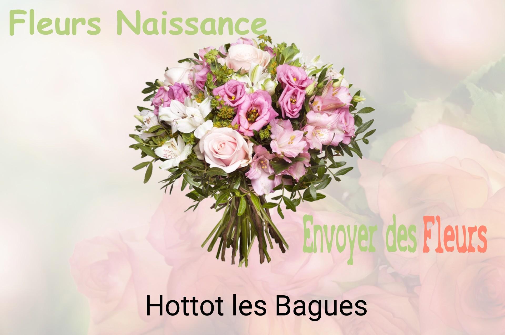 Bouquet de fleurs de naissance livré à Hottot-les-Bagues