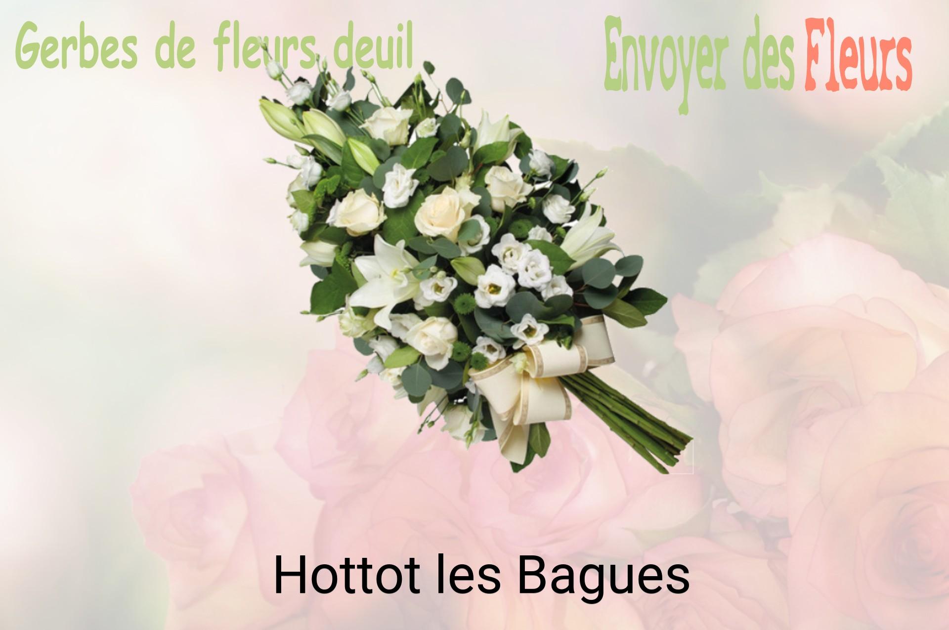 Gerbe de fleurs de deuil livrée à Hottot-les-Bagues